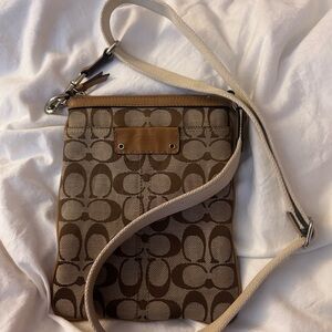 Coach 10250 Signature Canvas And Leather Crossbody (Professionally Restored)